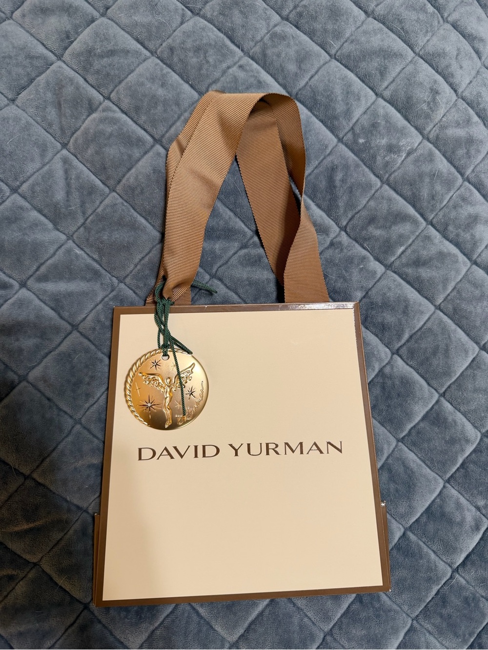 David Yurman Shopping Bag with Holiday Ornament